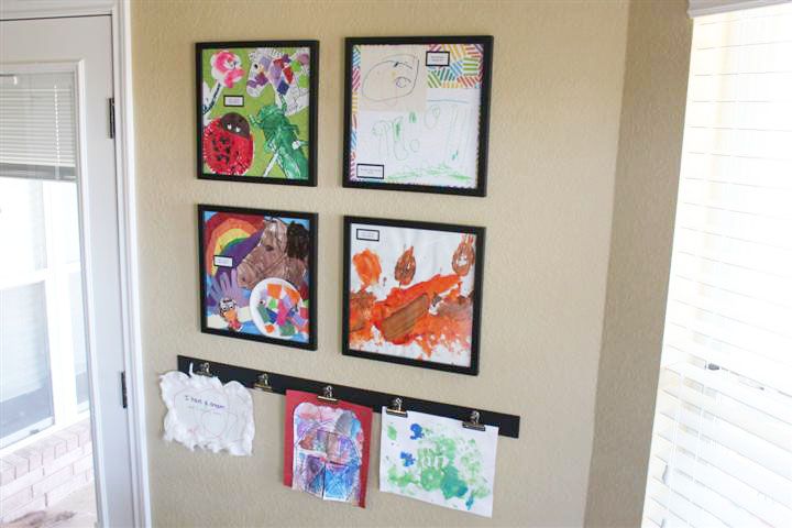 Putting Your Children's Art Work On Display