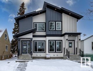 Photo 1: 10748 74 Avenue in Edmonton: Zone 15 House Half Duplex for sale : MLS®# E4326321