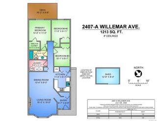 Photo 3: A 2407 Willemar Ave in Courtenay: CV Courtenay City Half Duplex for sale (Comox Valley)  : MLS®# 911193