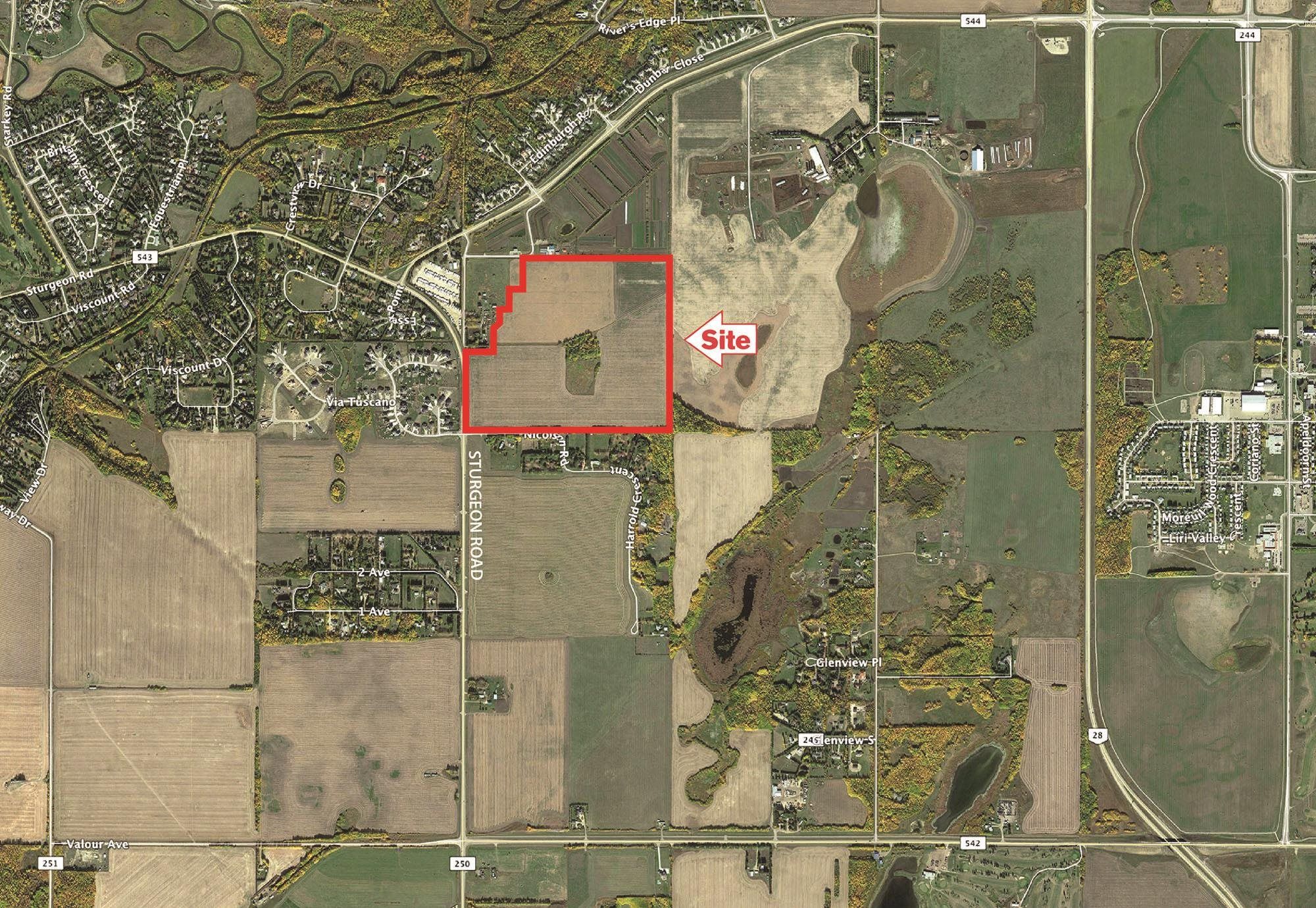 Main Photo: NE corner of TWP Rd 543A and Range Rd 250: Rural Sturgeon County Land Commercial for sale : MLS®# E4273619