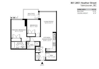 Photo 25: 801 2851 HEATHER Street in Vancouver: Fairview VW Condo for sale in "Tapestry" (Vancouver West)  : MLS®# R2736346