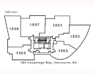 Photo 2: 1503 980 COOPERAGE Way in Vancouver West: Home for sale : MLS®# V806358