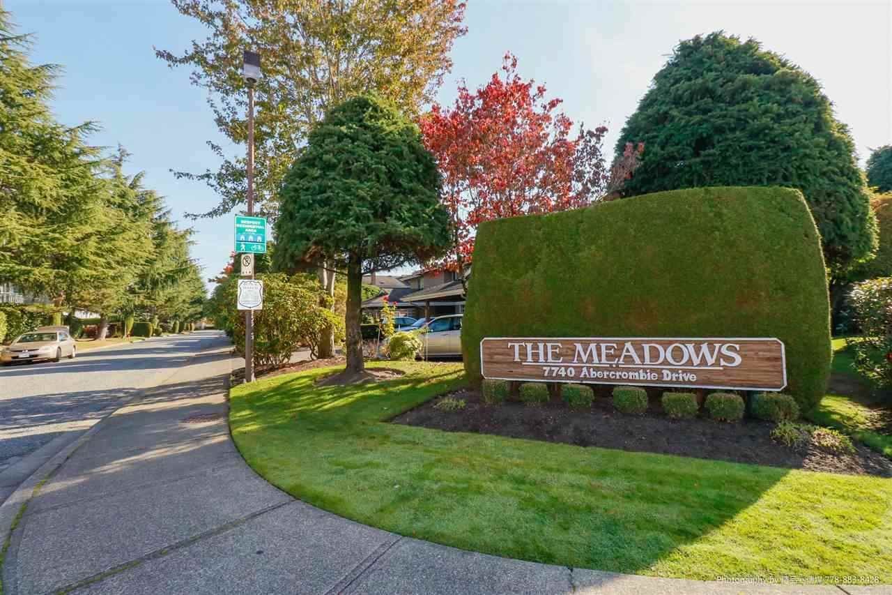 Main Photo: 43 7740 ABERCROMBIE Drive in Richmond: Brighouse South Townhouse for sale in "THE MEADOWS" : MLS®# R2436795
