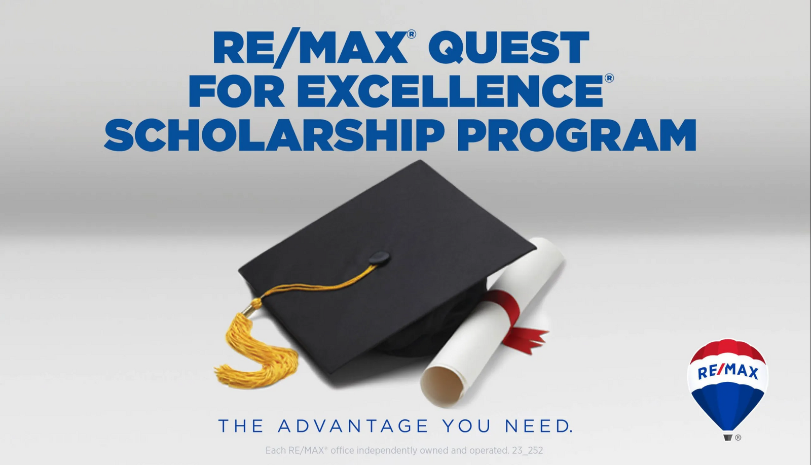 RE/MAX Quest For Excellence Scholarship Program is Back!