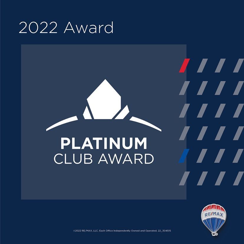 RE/MAX Platinum Club 2022 Award