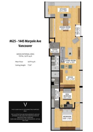Photo 40: 625 1445 MARPOLE AVENUE in Vancouver: Fairview VW Condo for sale (Vancouver West)  : MLS®# R2859874