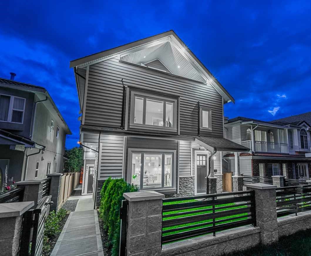 Main Photo: 4541 BEATRICE Street in Vancouver: Victoria VE 1/2 Duplex for sale (Vancouver East)  : MLS®# R2488478