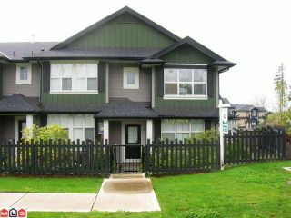 Photo 1: 19 18199 70TH Avenue in Surrey: Cloverdale BC Townhouse for sale in "AUGUSTA AT PROVINCETON" (Cloverdale)  : MLS®# F1011393