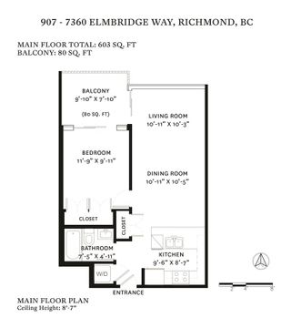 Photo 20: 907 7360 ELMBRIDGE Way in Richmond: Brighouse Condo for sale in "FLO" : MLS®# R2452671