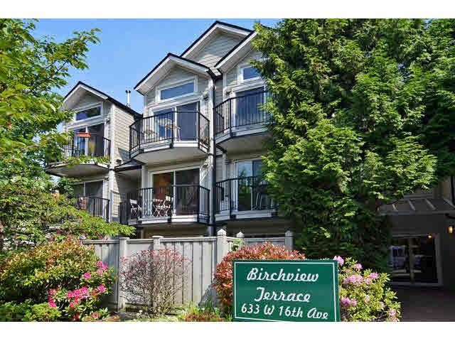 Main Photo: 106 633 W 16TH Avenue in Vancouver: Fairview VW Condo for sale in "BIRCHVIEW TERRACE" (Vancouver West)  : MLS®# V1125999
