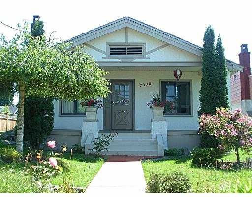 Main Photo: 2396 E 34TH AV in Vancouver: Collingwood Vancouver East House for sale (Vancouver East)  : MLS®# V539851