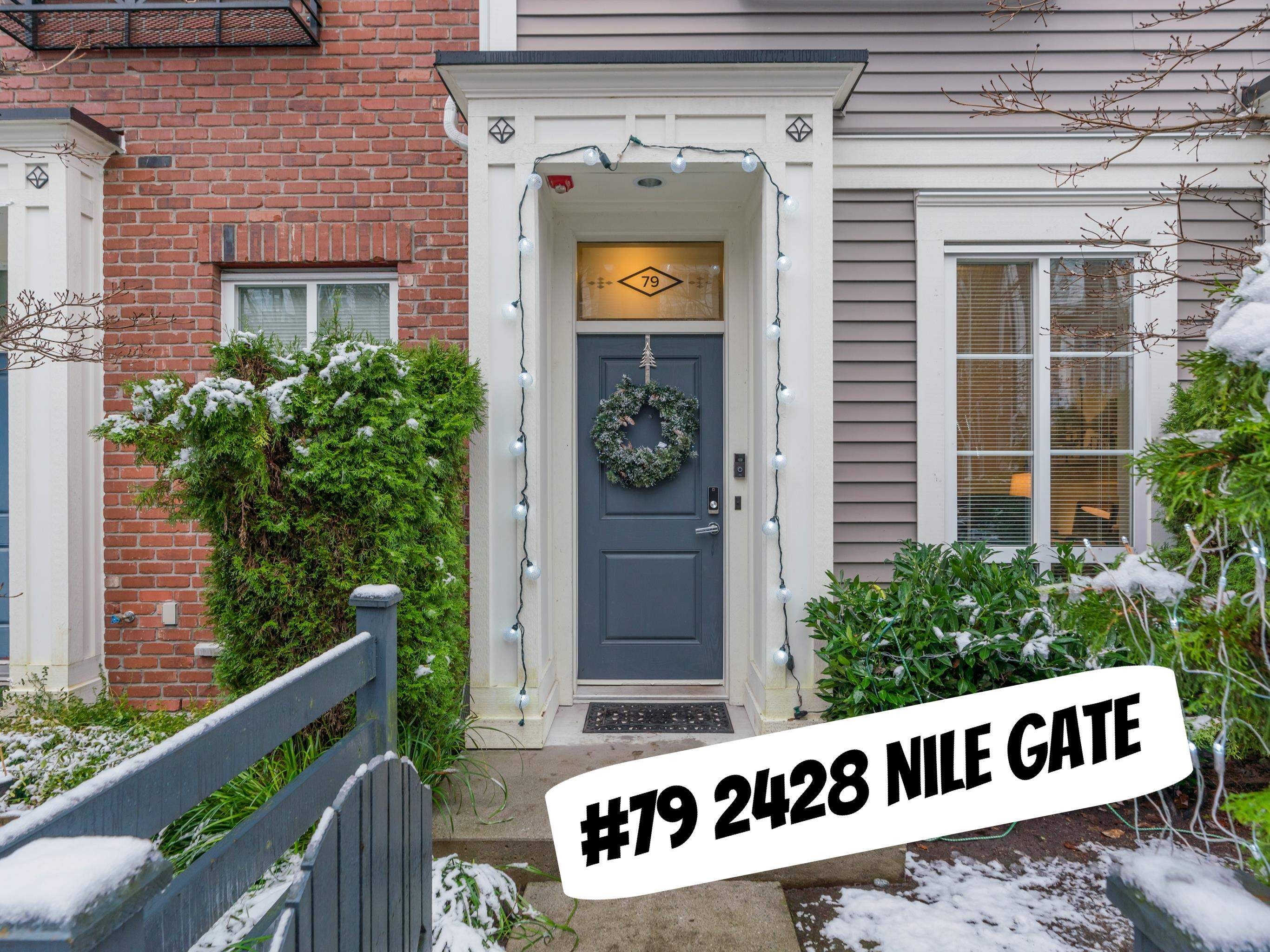 Main Photo: 79 2428 NILE Gate in Port Coquitlam: Riverwood Townhouse for sale in "Dominion North" : MLS®# R2638154
