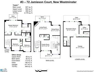 Photo 19: 3 72 JAMIESON COURT in New Westminster: Fraserview NW Townhouse for sale : MLS®# R2000249