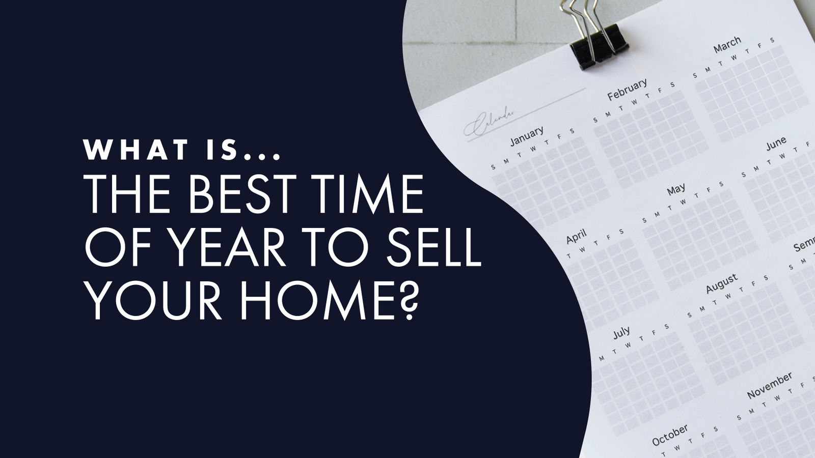 What is the best time to sell your home?