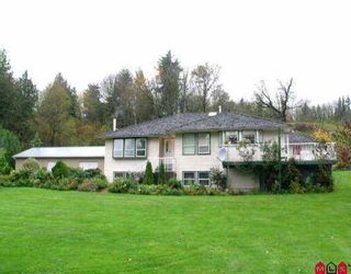 Photo 1: 3081 ELDRIDGE RD in Abbotsford: Sumas Mountain House for sale : MLS®# F2612754