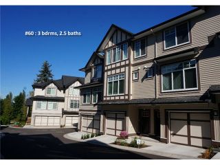Photo 1: 60 7090 180TH Street in Surrey: Cloverdale BC Townhouse for sale in "THE BOARDWALK" (Cloverdale)  : MLS®# F1323453