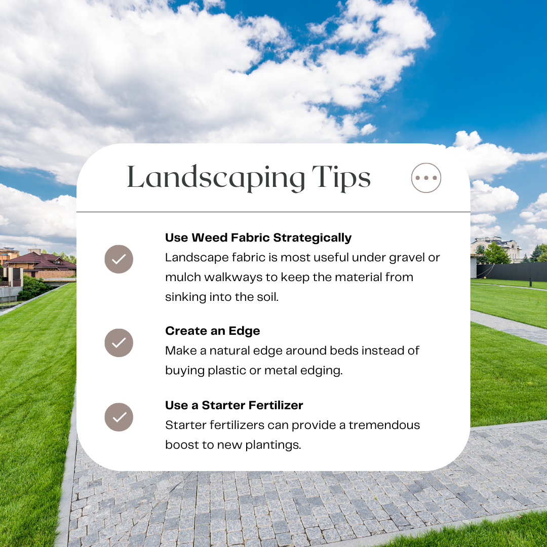 Landscape Tips