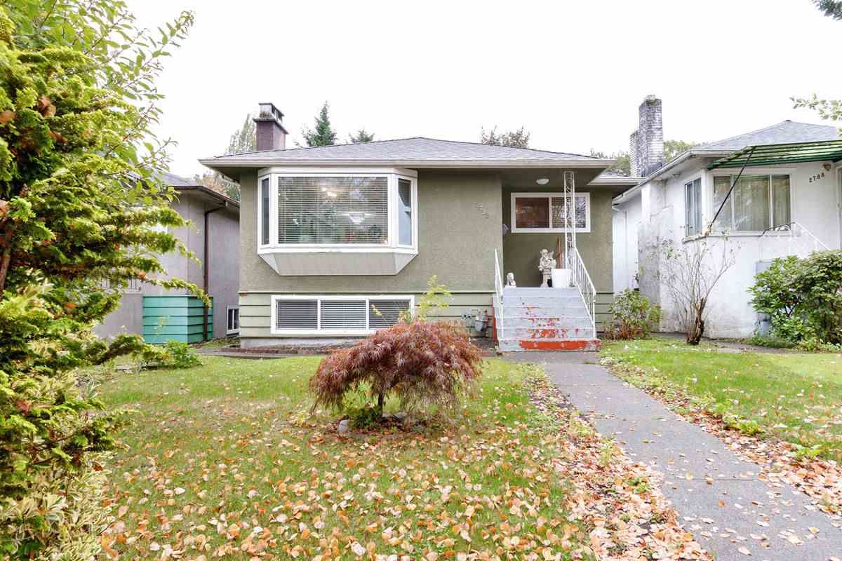 Main Photo: 2792 MCGILL Street in Vancouver: Hastings Sunrise House for sale (Vancouver East)  : MLS®# R2502118