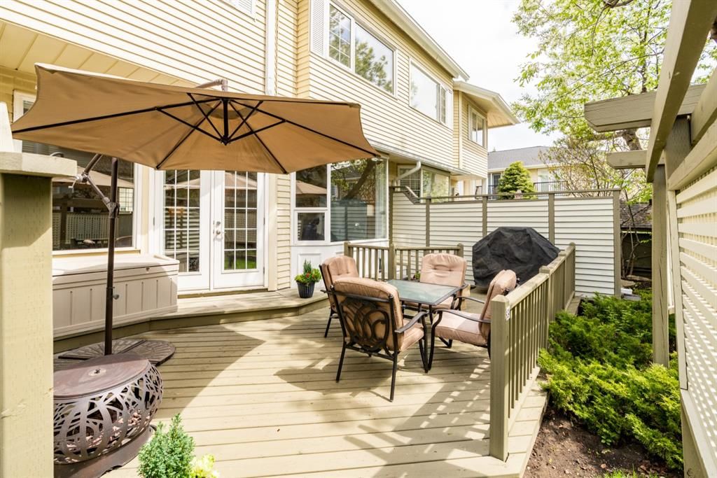 Sunny, South and Spacious deck.