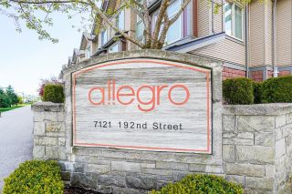 Photo 1: 40 7121 192 Street in Surrey: Clayton Townhouse for sale in "ALLEGRO" (Cloverdale)  : MLS®# R2853368