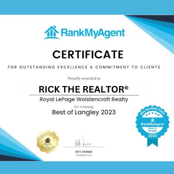 RICK THE REALTOR® HONOURED WITH "BEST OF LANGLEY" AWARD SECOND CONSECUTIVE YEAR