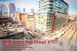 Photo 14: 707 39 Sherbourne Street in Toronto: Moss Park Condo for lease (Toronto C08)  : MLS®# C5371162