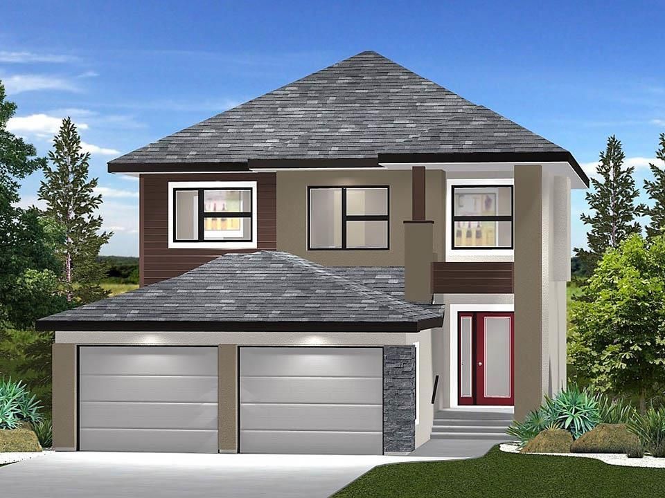 43 Yellow Rail is currently being built!..... This rendering provides an visualization of the fantastic curb appeal that this home will have! Wide front drive to the 22' x 22' garage with double doors and a very majestic yet welcoming front entry! Ask abo