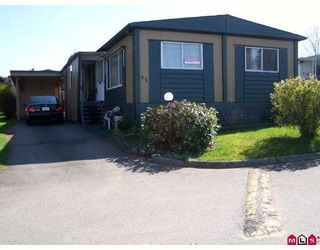 Photo 1: 93 1884 MCCALLUM Road in ABBOTSFORD: Central Abbotsford Manufactured Home for sale in "GARDEN VILLAGE" (Abbotsford)  : MLS®# F2908962