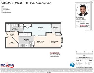 Photo 2: 206 1503 W 65TH Avenue in Vancouver: S.W. Marine Condo for sale in "The Soho" (Vancouver West)  : MLS®# R2637917