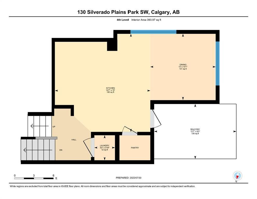Photo 10: Photos: 130 Silverado Plains Park SW in Calgary: Silverado Row/Townhouse for sale : MLS®# A1244388