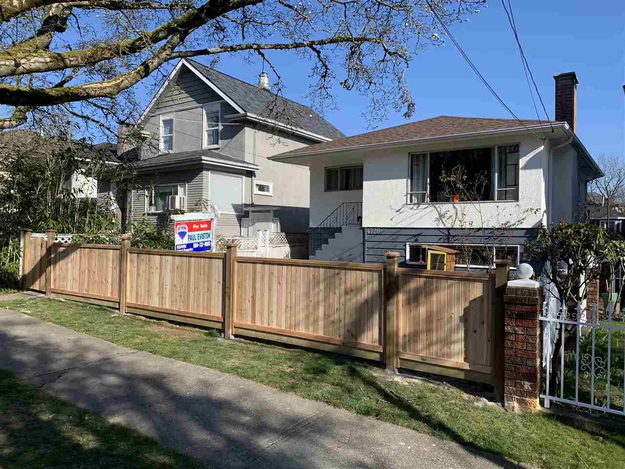 Main Photo: 4726 GOTHARD STREET in Vancouver: Collingwood VE House for sale (Vancouver East)  : MLS®# R2445674
