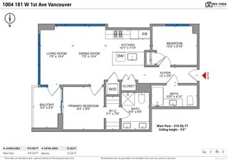 Photo 26: 1004 181 W 1ST Avenue in Vancouver: False Creek Condo for sale (Vancouver West)  : MLS®# R2853053