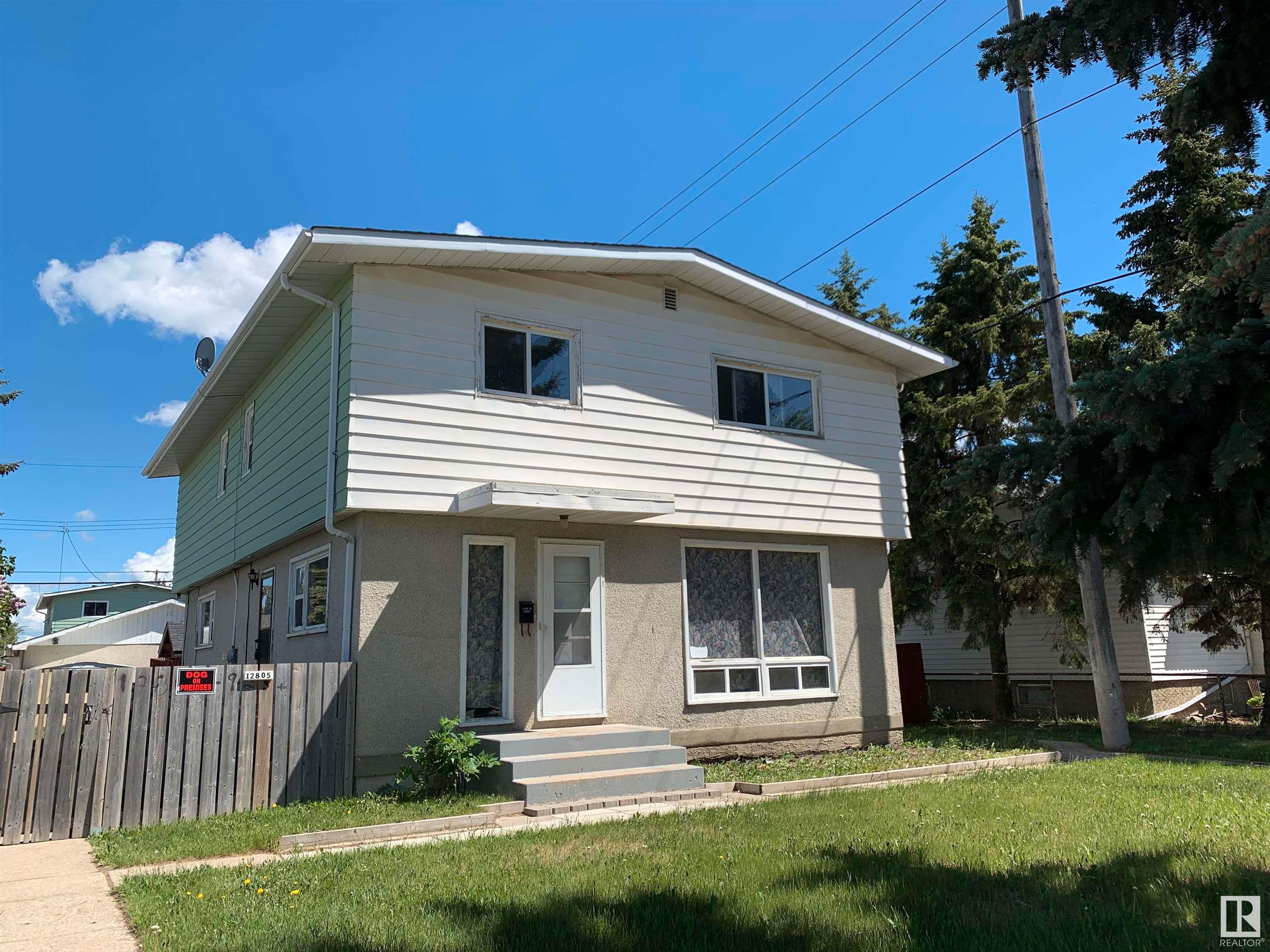 Main Photo: 12803 & 12805 92 ST NW in Edmonton: Zone 02 Duplex Front and Back for sale