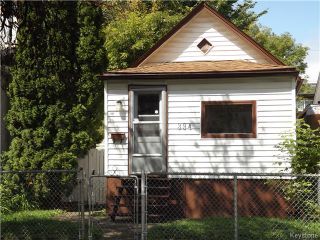 Photo 1: 394 Powers Street in WINNIPEG: North End Residential for sale (North West Winnipeg)  : MLS®# 1528147
