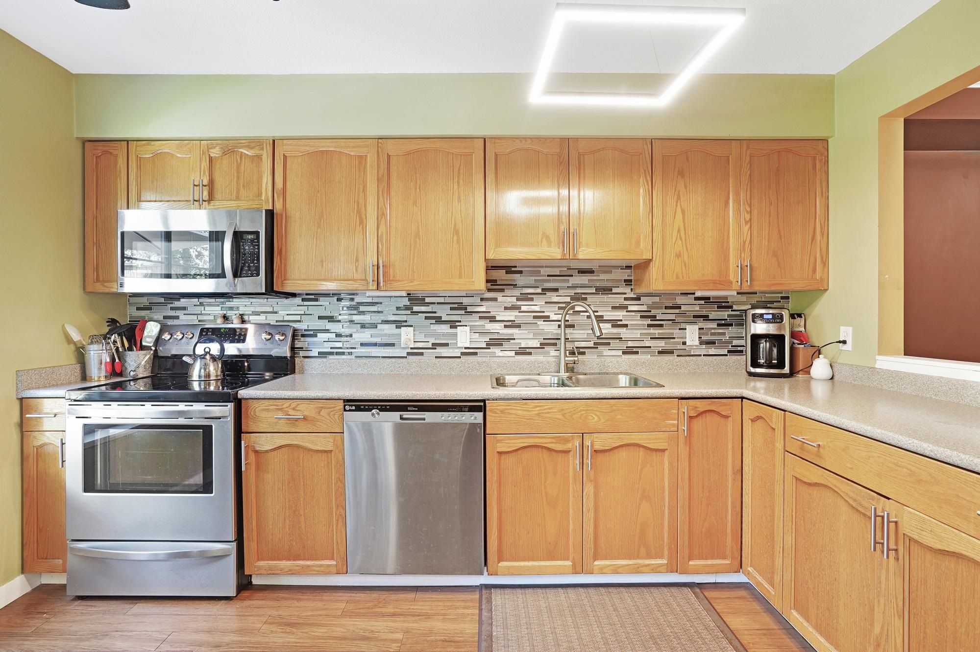 Kitchen with abundant natural light