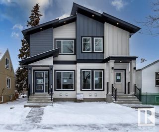Photo 1: 10750 74 Avenue in Edmonton: Zone 15 House Half Duplex for sale : MLS®# E4326323