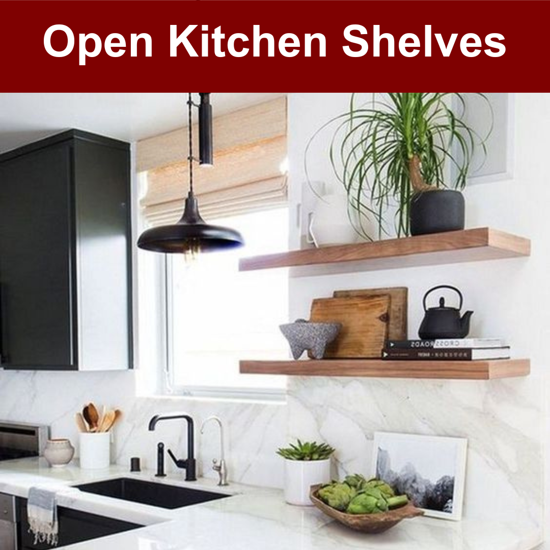 Open Kitchen Shelves
