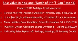 Photo 3: 1917 TRAFALGAR Street in Vancouver: Kitsilano House for sale (Vancouver West)  : MLS®# R2331856