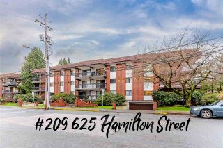 Photo 1: 209 625 HAMILTON Street in New Westminster: Uptown NW Condo for sale in "Casa Del Sol" : MLS®# R2542610