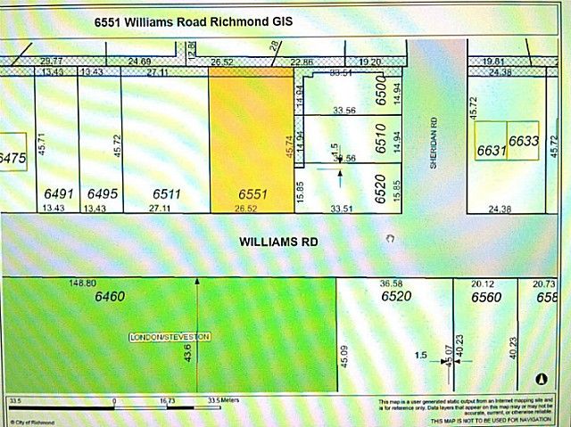Main Photo: 6551 - 6553 WILLIAMS Road in Richmond: Woodwards Land for sale : MLS®# V1046132
