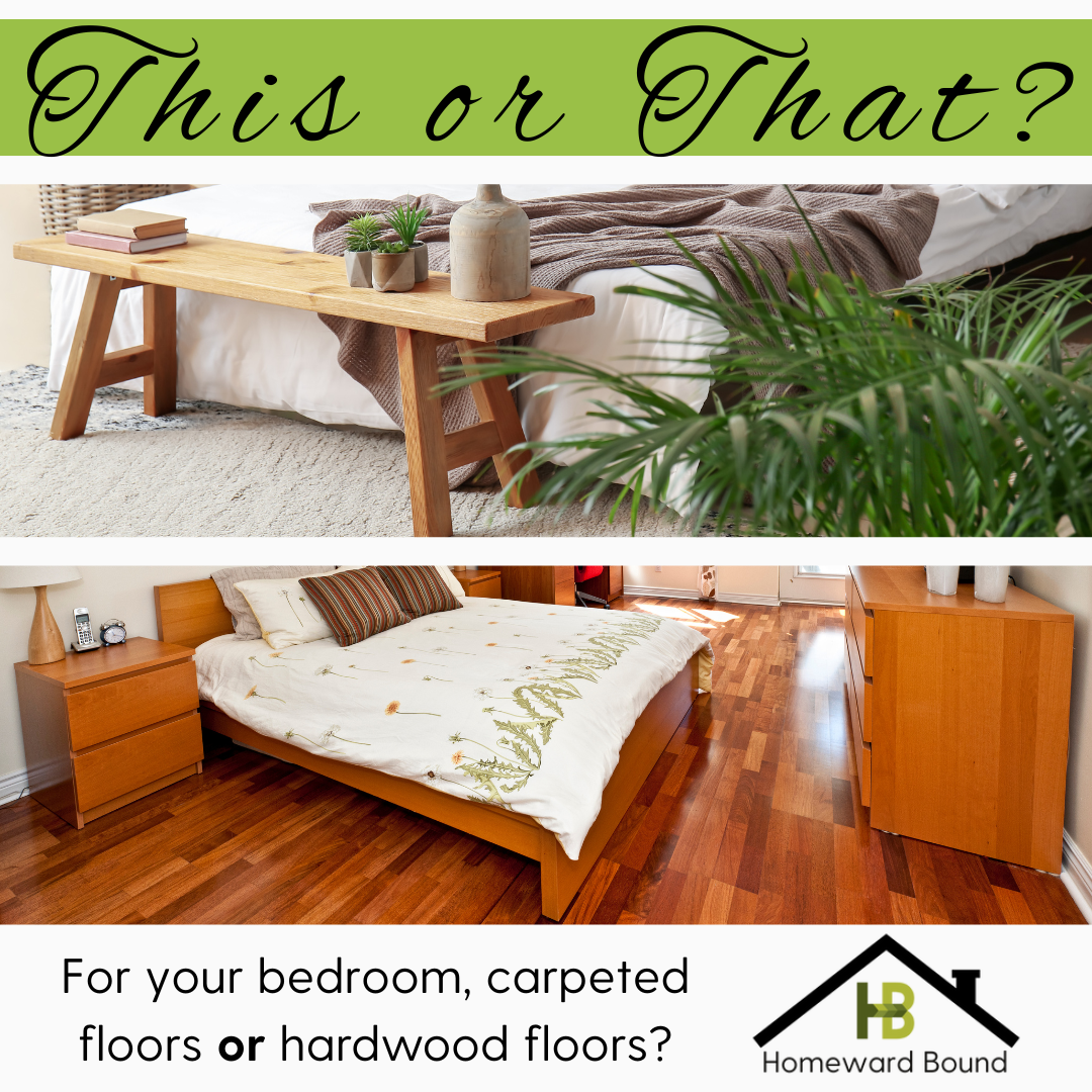 Carpeted or hardwood flooring?