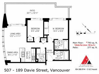 Photo 13: 507 189 DAVIE Street in Vancouver: Yaletown Condo for sale in "AQUARIUS III" (Vancouver West)  : MLS®# V1084775