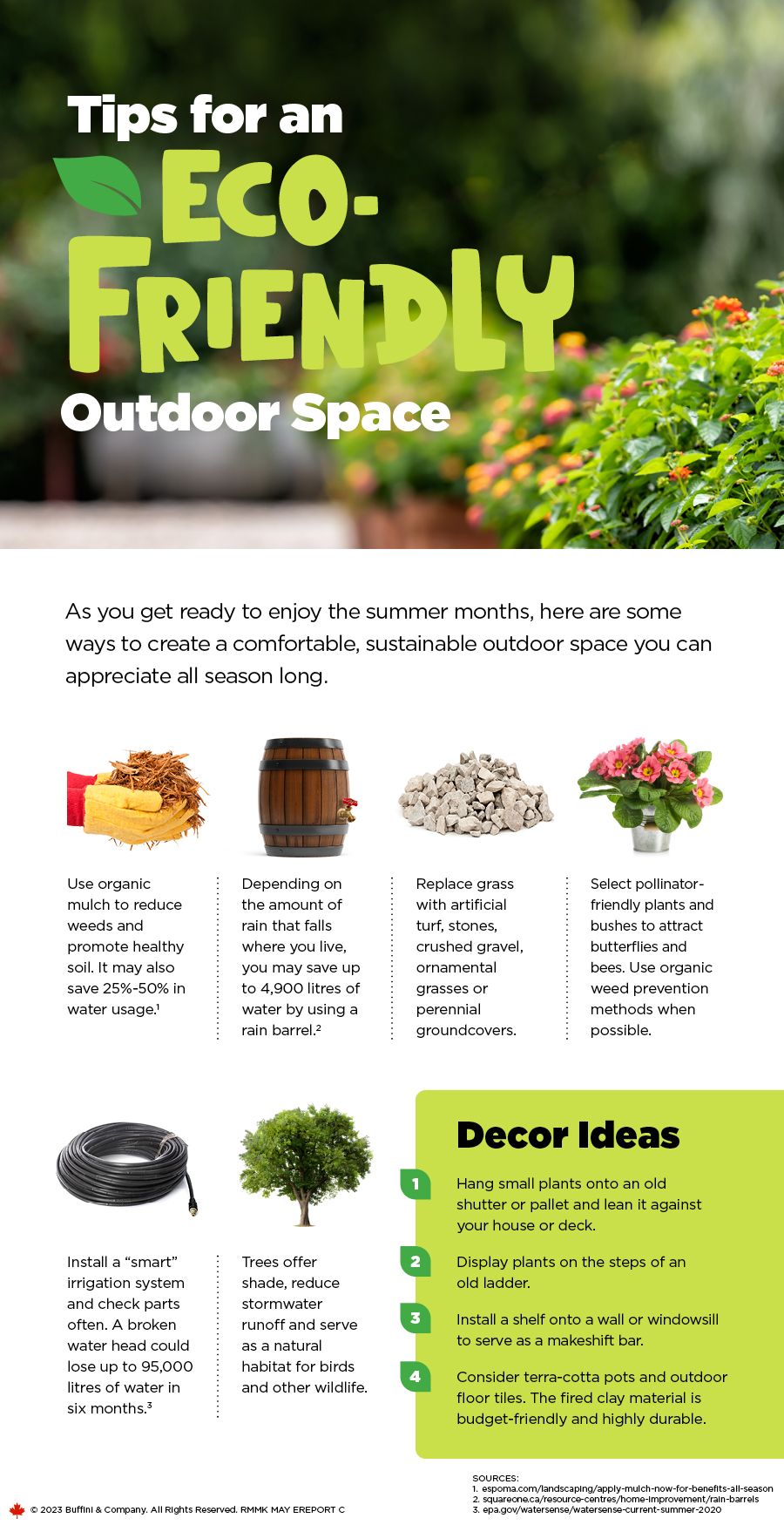 Tips For A Eco-Friendly Outdoor Space