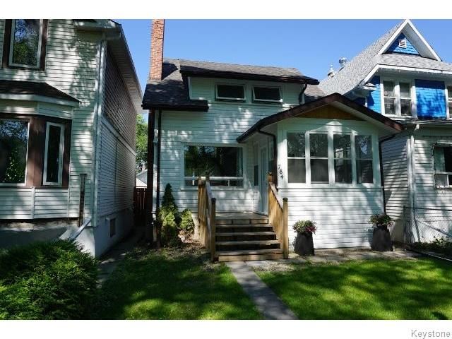 Main Photo: 784 Ingersoll Street in WINNIPEG: West End / Wolseley House for sale (West Winnipeg)  : MLS®# 1516601