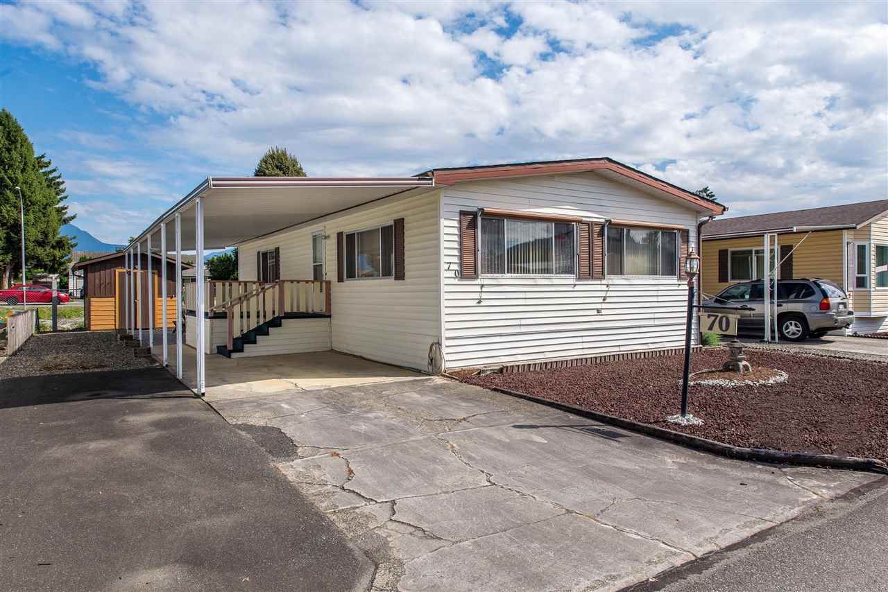 Main Photo: 70 9055 ASHWELL Road in Chilliwack: Chilliwack W Young-Well Manufactured Home for sale : MLS®# R2373722