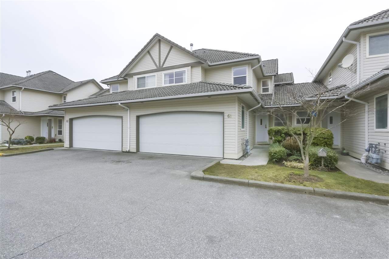 Main Photo: 61 758 RIVERSIDE Drive in Port Coquitlam: Riverwood Townhouse for sale in "RIVERLANE ESTATES" : MLS®# R2444396