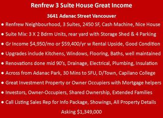 Photo 3: 3641 ADANAC Street in Vancouver: Renfrew VE House for sale (Vancouver East)  : MLS®# R2441963