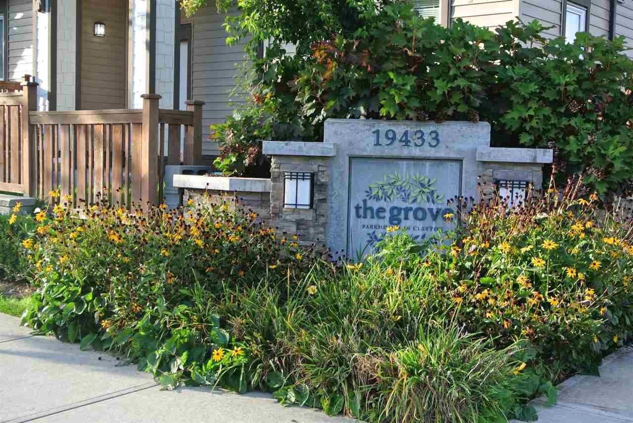 Main Photo: 82 19433 68 Avenue in Surrey: Clayton Townhouse for sale in "THE GROVE" (Cloverdale)  : MLS®# R2111371