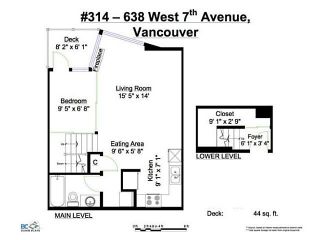 Photo 20: 314 638 W 7TH Avenue in Vancouver: Fairview VW Condo for sale (Vancouver West)  : MLS®# R2636271