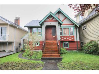 Photo 1: 2158 GRANT ST in Vancouver: Grandview VE House for sale (Vancouver East)  : MLS®# V1119051